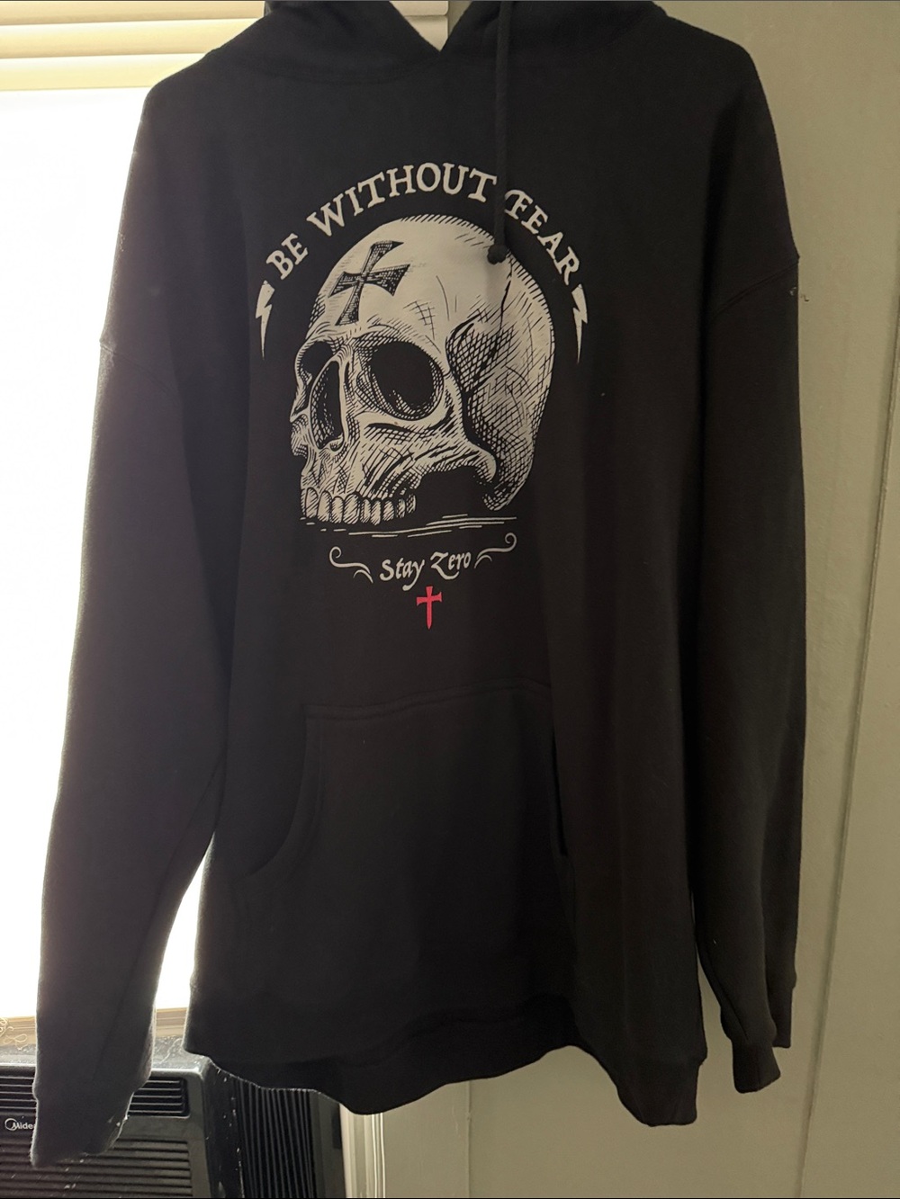 "Be Without Fear" zero foxtrot Black Graphic Hoodie